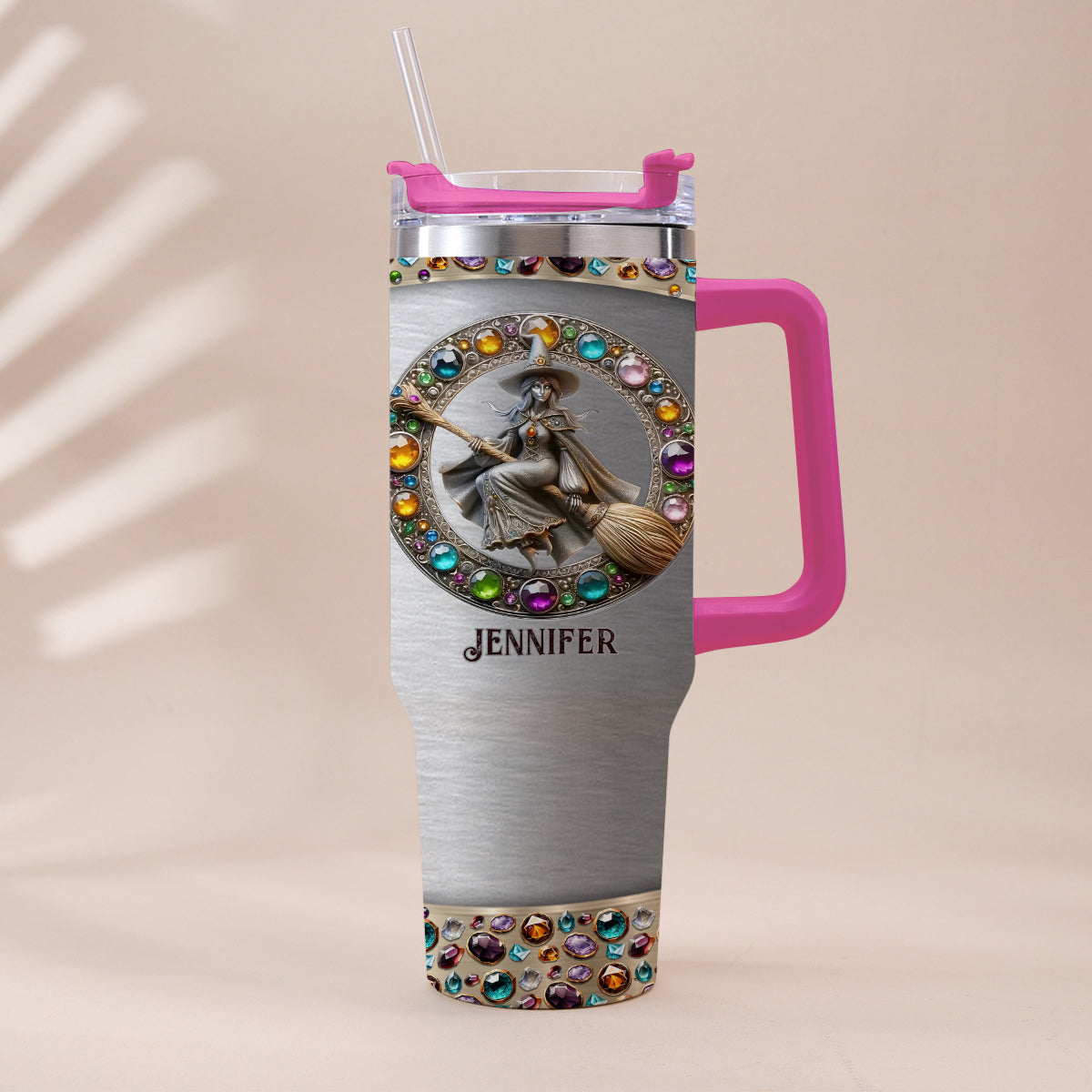 Beautiful Witch - Personalized Witch Tumbler With Handle