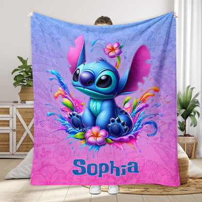 Blue Ohana - Personalized Ohana Blanket