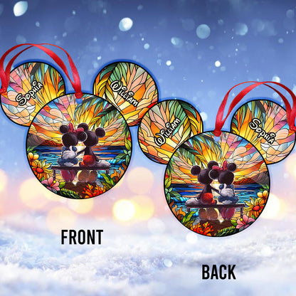 Romantic Mouse Couple - Personalized Mouse Ornament