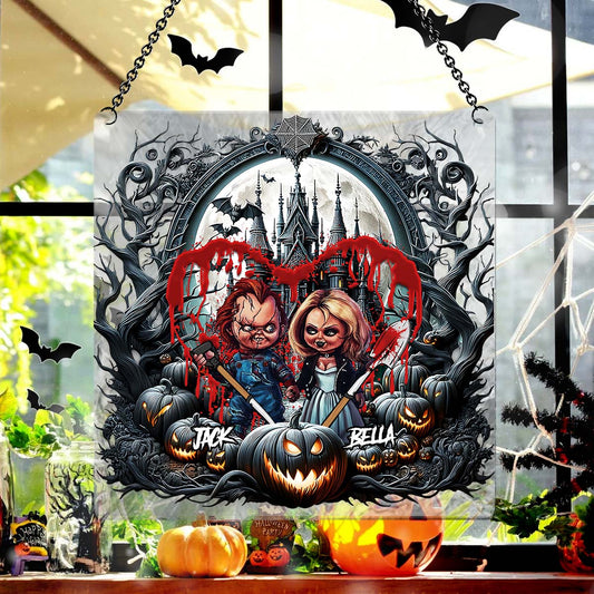 Till Dead Do Us Apart - Personalized Window Hanging Suncatcher Ornament