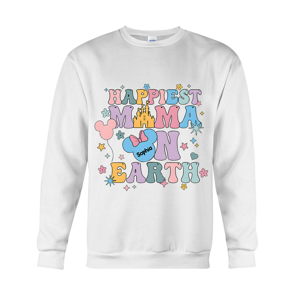Happiest Mom On Earth - Personalized Mouse T-shirt And Hoodie