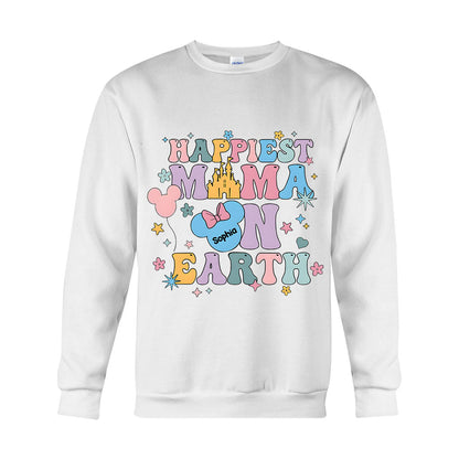 Happiest Mom On Earth - Personalized Mouse T-shirt And Hoodie