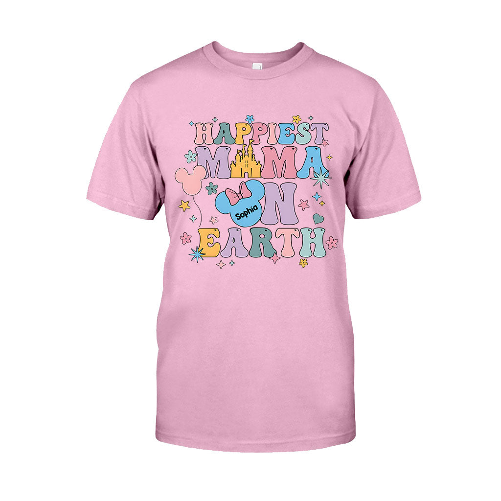 Happiest Mom On Earth - Personalized Mouse T-shirt And Hoodie