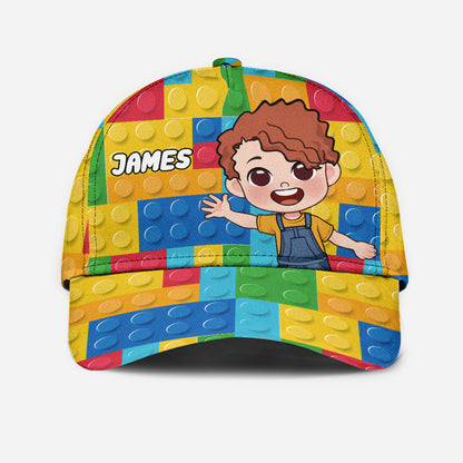 Colorful Puzzle Pieces - Personalized Kid Classic Cap