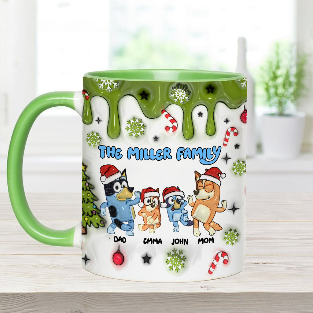 Merry Christmas - Personalized Family Accent Mug