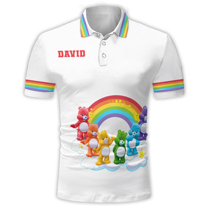 Pride Bear Pride Month - Personalized LGBT Support Polo Shirt