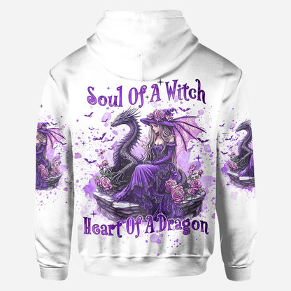 Soul Of A Witch Heart Of A Dragon - Personalized Witch All Over Shirt