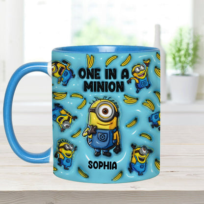 One In A Minion - Personalized Accent Mug