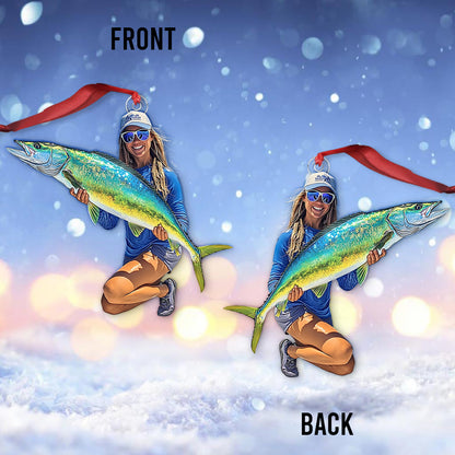 Any Photo Custom Onament - Personalized Fishing Custom Shaped Ornament
