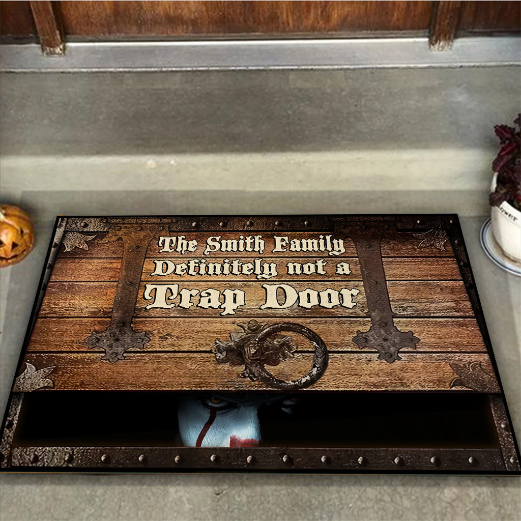 Not A Trap Door - Personalized Doormat