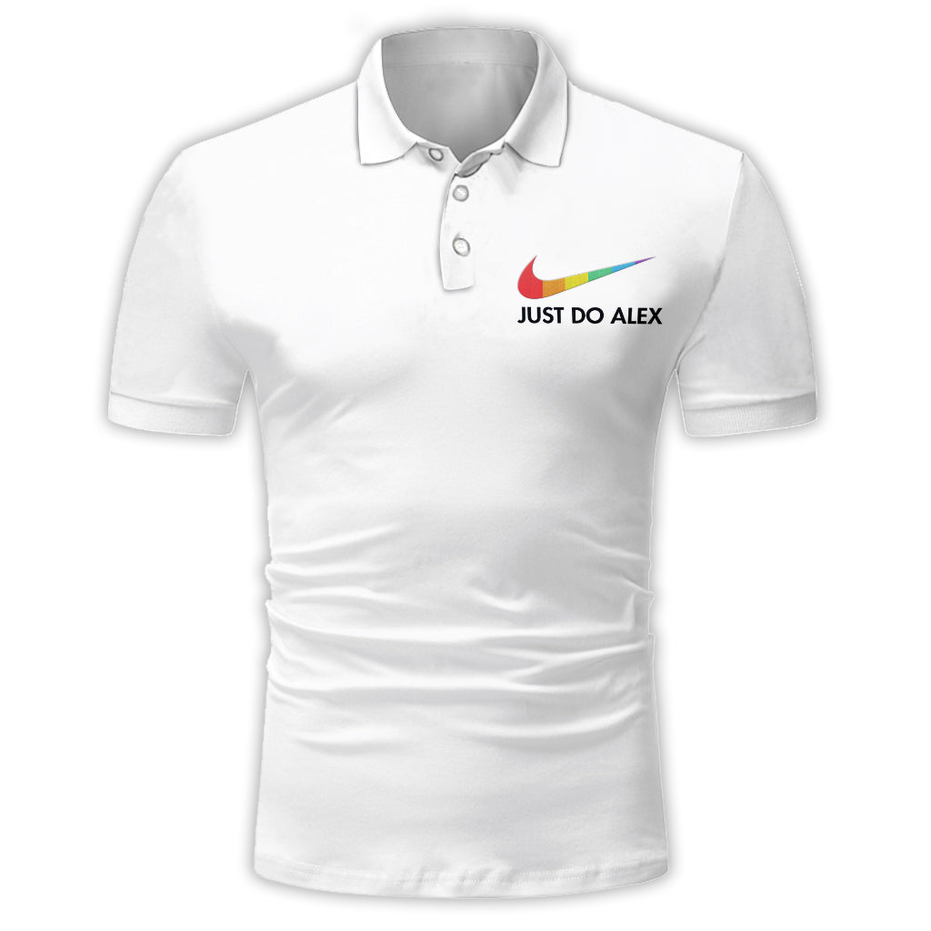 Just Love Rainbow Pride - Personalized LGBT Support Polo Shirt