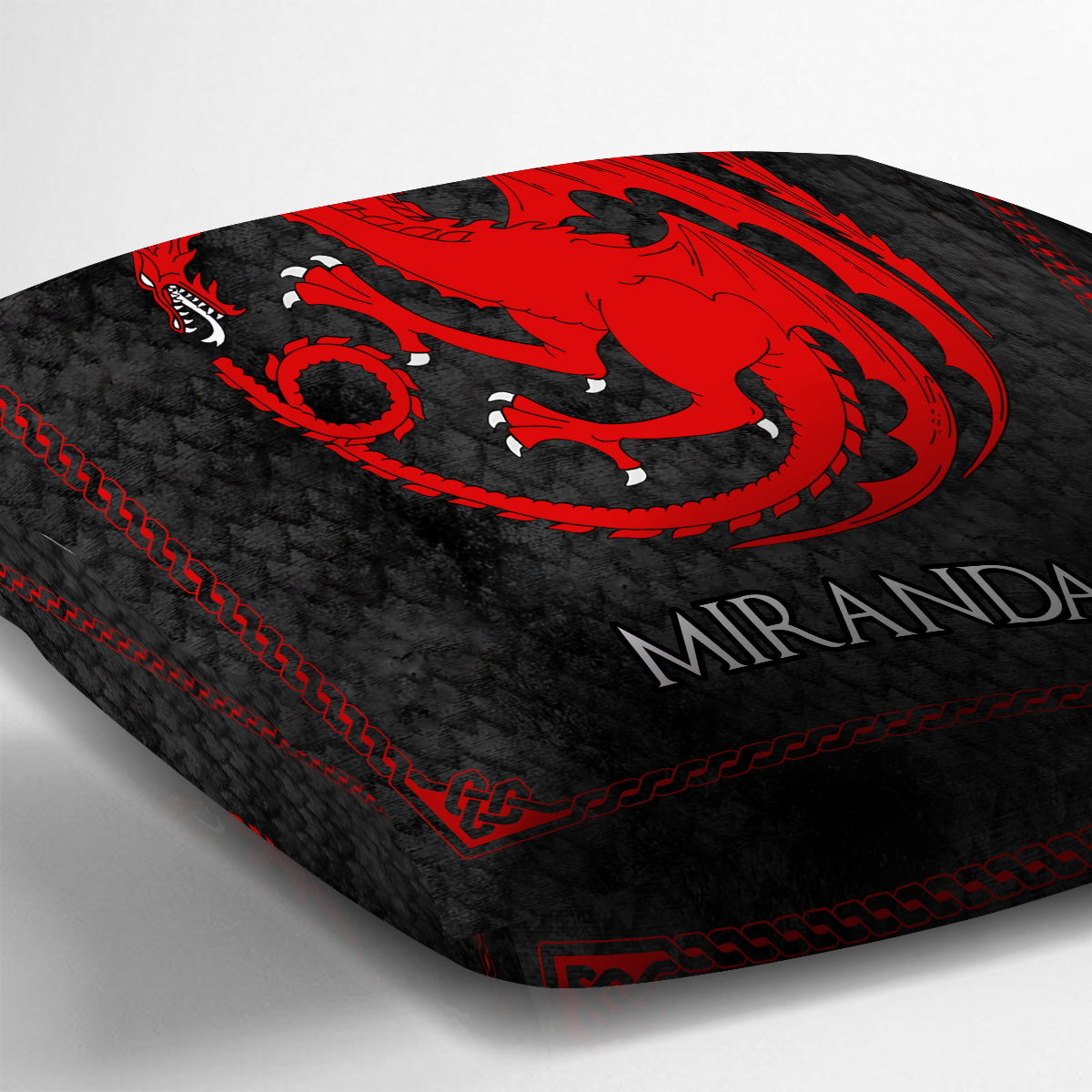 Team Black - Personalized Thrones Game Throw Pillow
