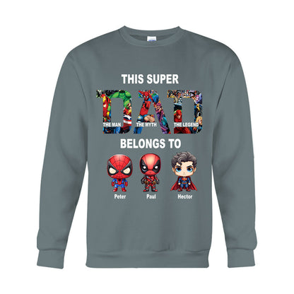 Super Dad - Personalized Father T-shirt And Hoodie