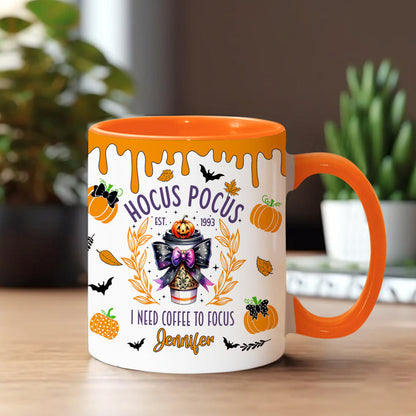 I Need Coffee - Personalized Witch Accent Mug