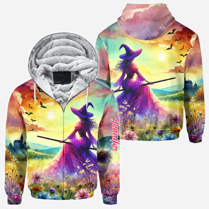 Beautiful Witch - Personalized Witch All Over Shirt