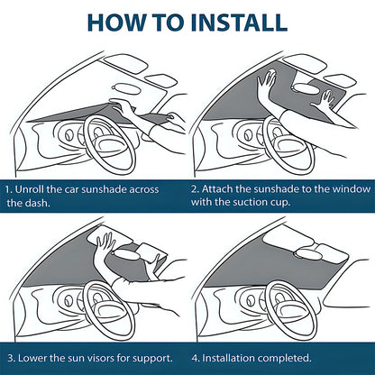 Nice Parking Spot Cool Blue Dog - Personalized Car Sunshade