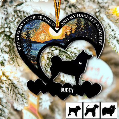 Forever In My Heart - Personalized Dog Ornament