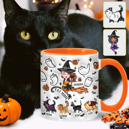 Cat Mom - Personalized Cat Accent Mug