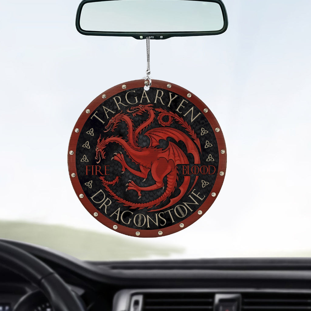 The Song Of Ice And Fire - Personalized Thrones Game Car Ornament