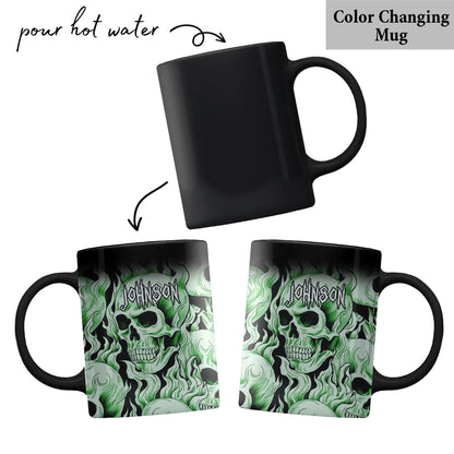 Green Skull - Personalized Skull Mug