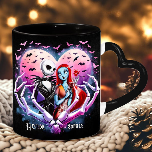 Simply Meant To Be - Personalized Nightmare Heart Handle Mug