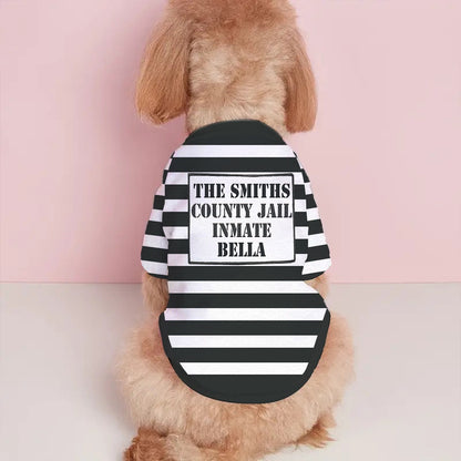 Police Officer K9 Unit Prisoner - Personalized Dog Pet Shirt