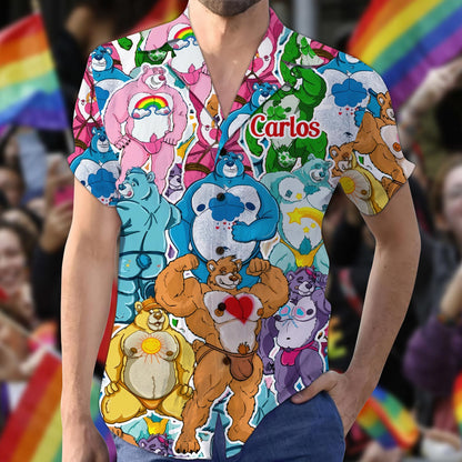 Sexy Bears - Personalized LGBT Support Hawaiian Shirt