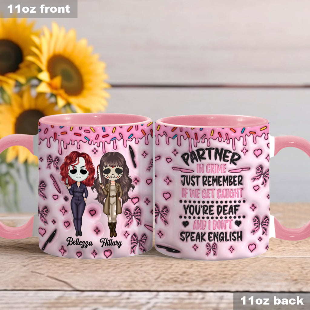 Partner In Crime - Personalized Accent Mug