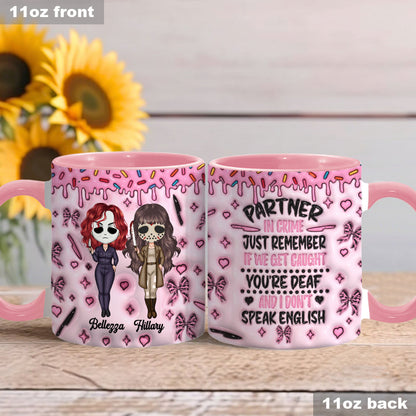 Partner In Crime - Personalized Accent Mug