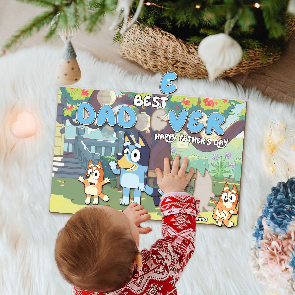 Best Dad Ever - Personalized Father Name Puzzle