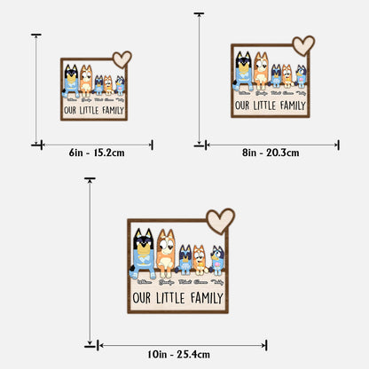 Family Forever - Personalized 2 Layered Wood Sign / Wood Plaque