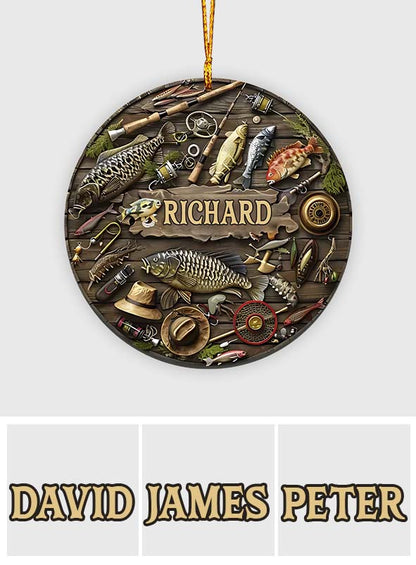 Love Fishing - Personalized Fishing Ornament