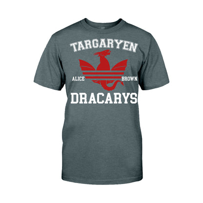 The Song Of Blood & Fire - Personalized Thrones Game T-shirt And Hoodie