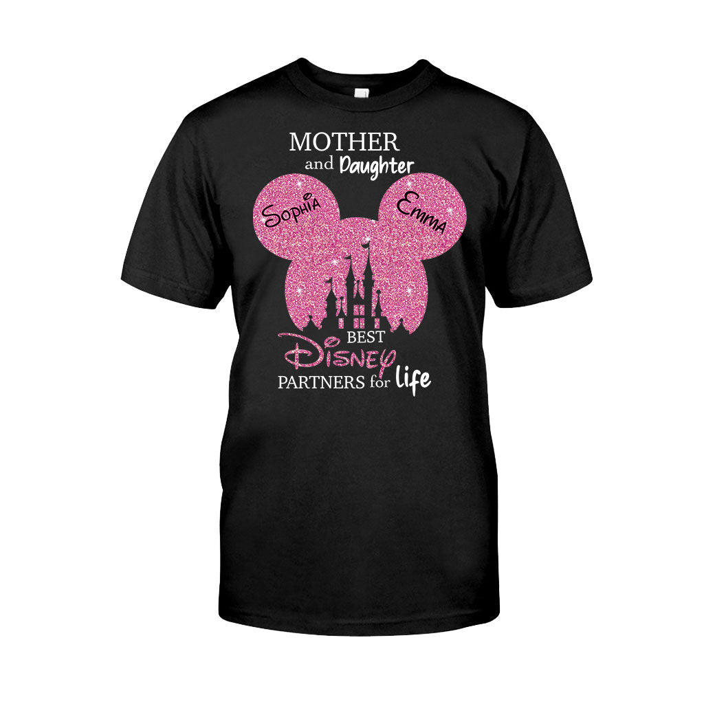 Mother And Daughter Best Partners For Life - Personalized Mouse T-shirt And Hoodie