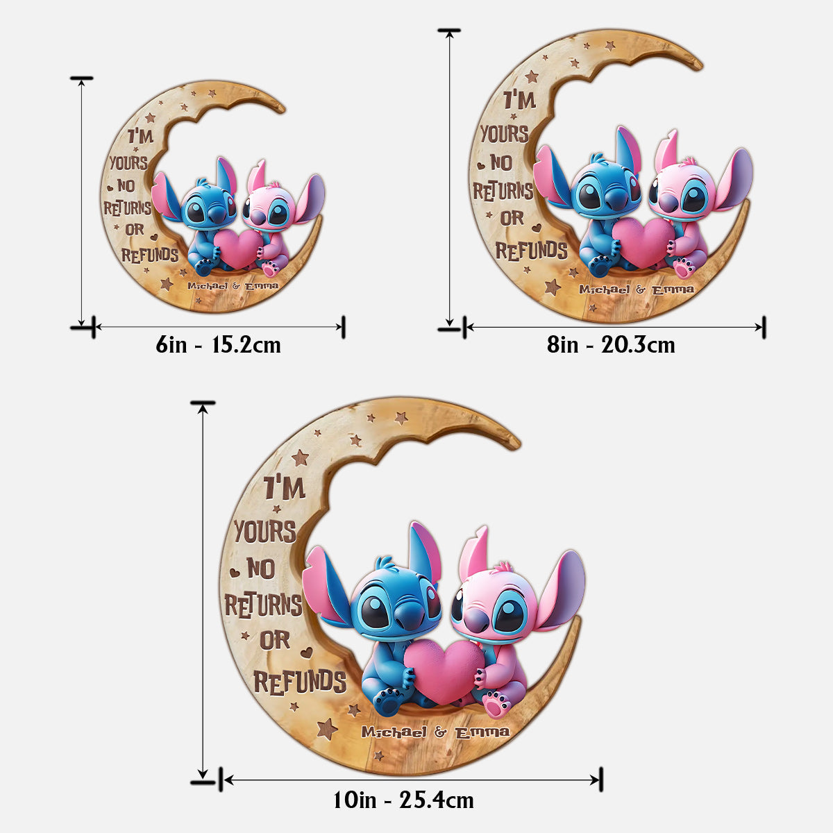 I'm Yours - Personalized Ohana 2 Layered Wood Sign / Wood Plaque