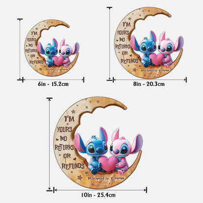 I'm Yours - Personalized Ohana 2 Layered Wood Sign / Wood Plaque