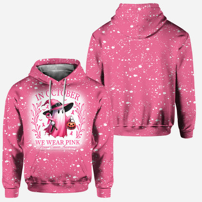 In October We Wear Pink Breast Cancer Awareness Hoodie and Leggings