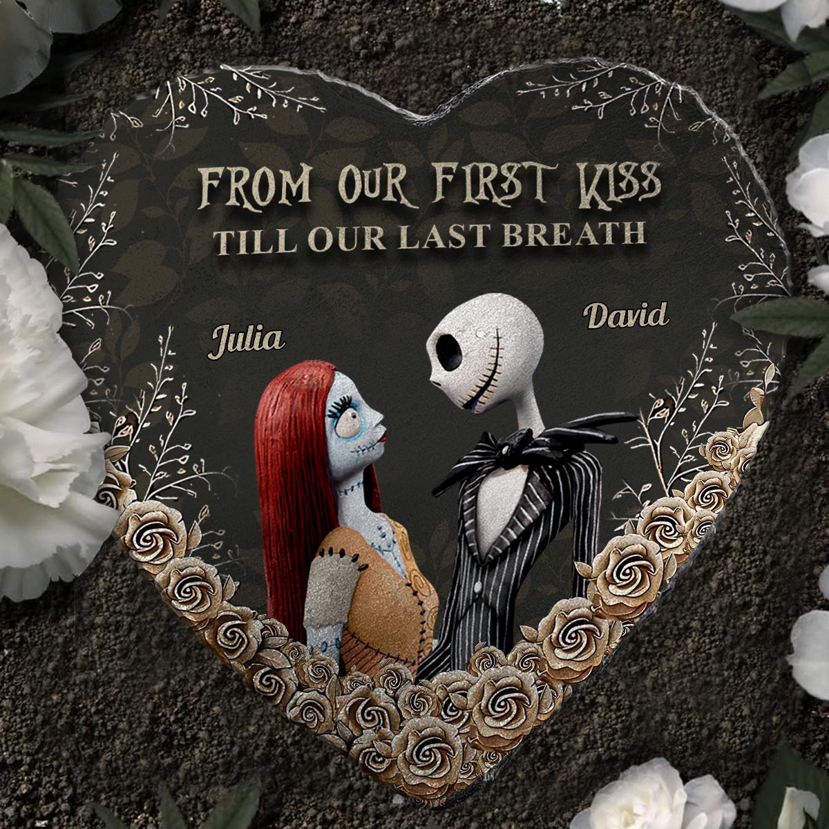 I See Your Scars - Personalized Nightmare Heart Shaped Stone