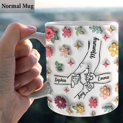Holding Hands - Personalized Mother Mug