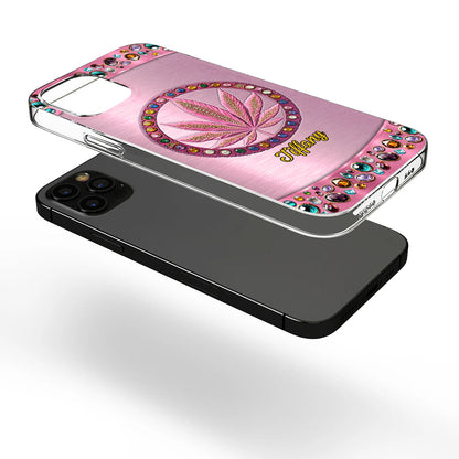 Stoner Chick - Personalized Weed Clear Phone Case