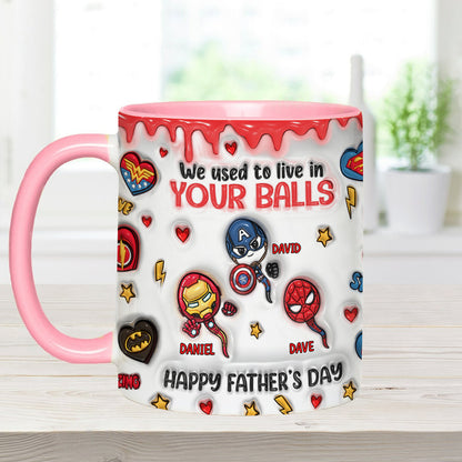 Happy Father's Day - Personalized Marvelous Universe Accent Mug
