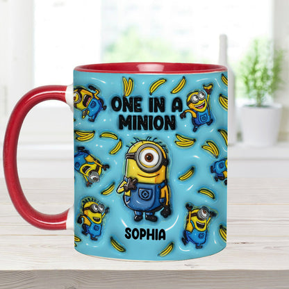 One In A Minion - Personalized Accent Mug