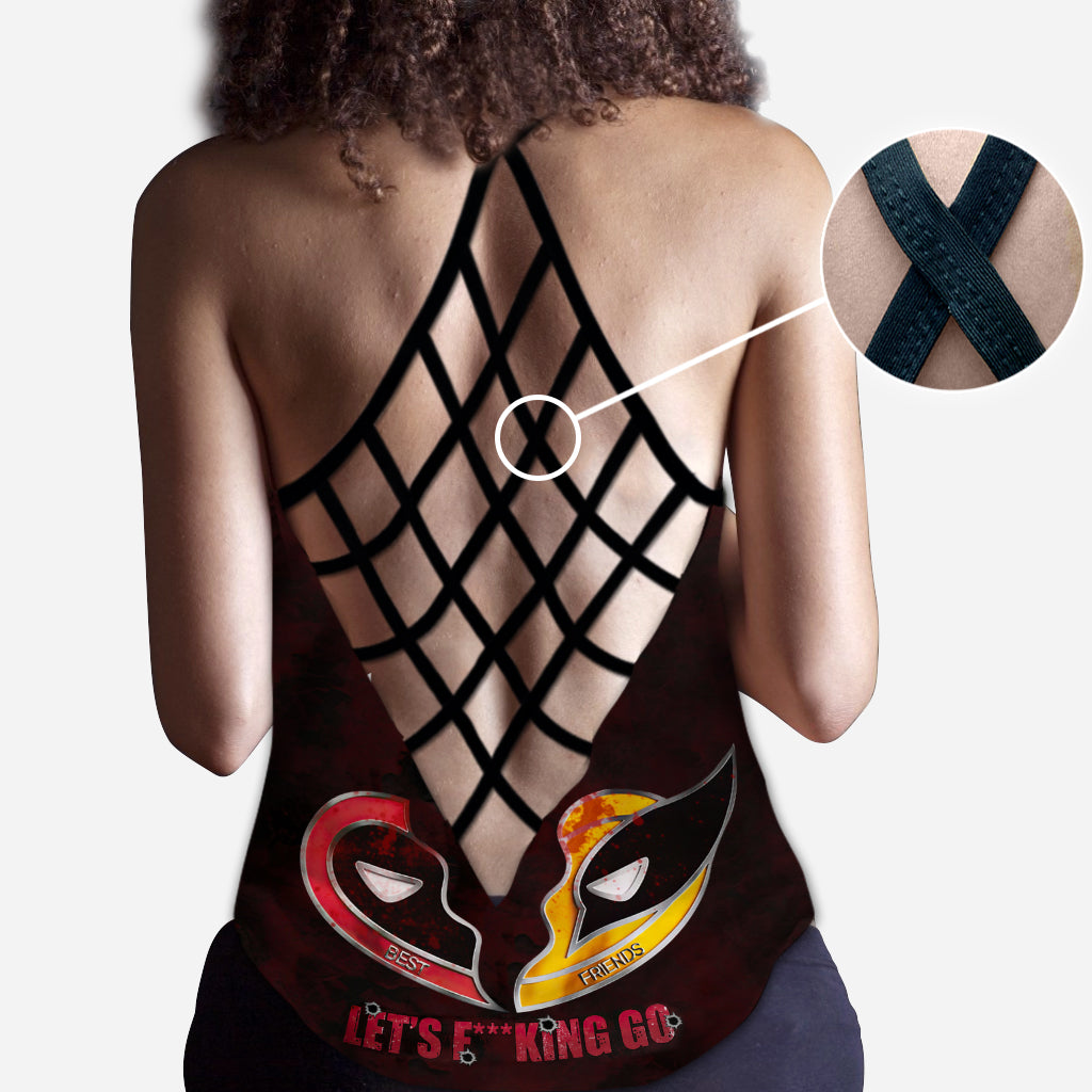 Let's Fu**king Go - Personalized The Psychopath Cross Tank Top