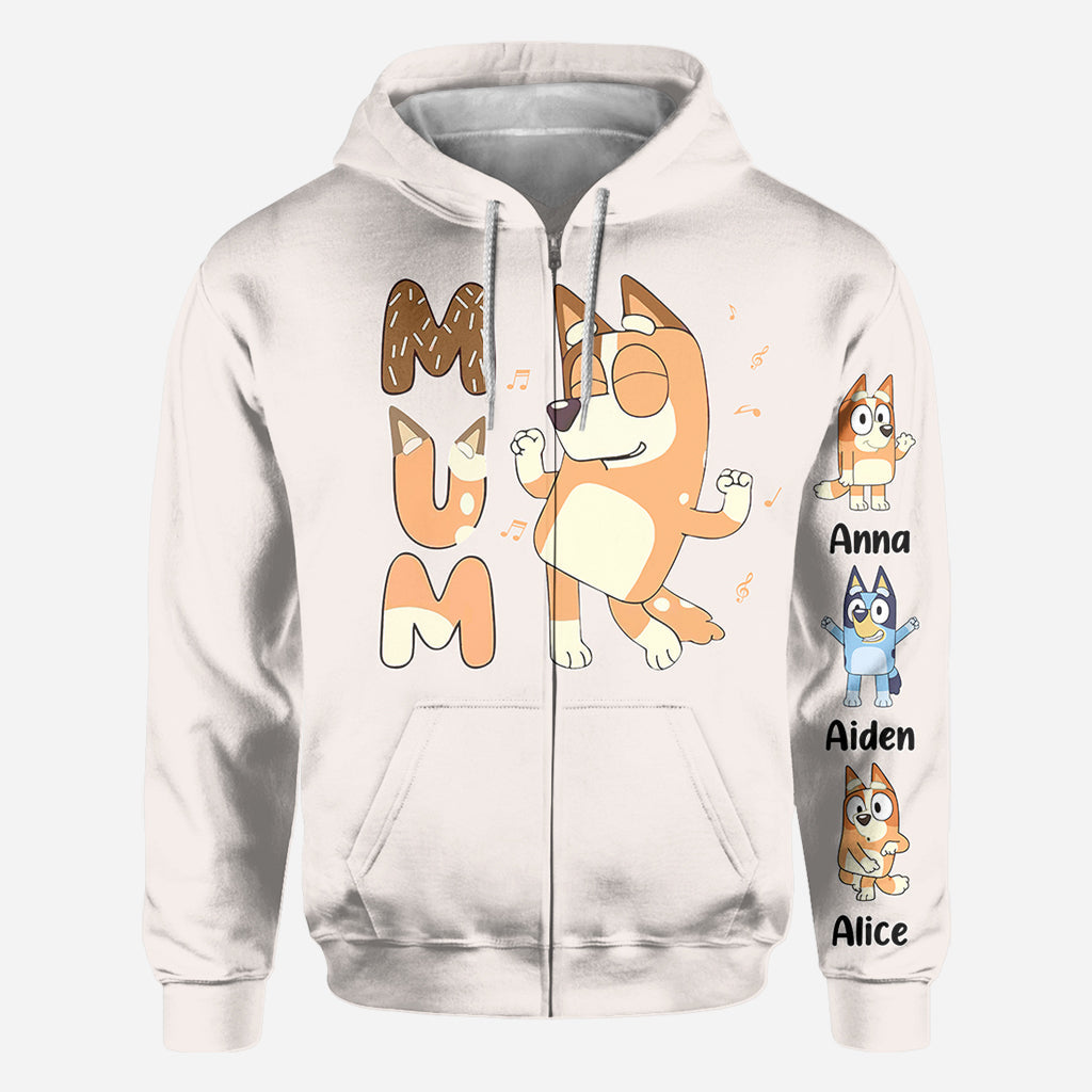 Cool Mum Dad Aunt Uncle Nana Grandpa Custom Title And Kids - Personalized All Over Shirt