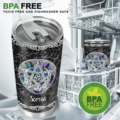 Beautiful Pentagram - Personalized Witch Tumbler