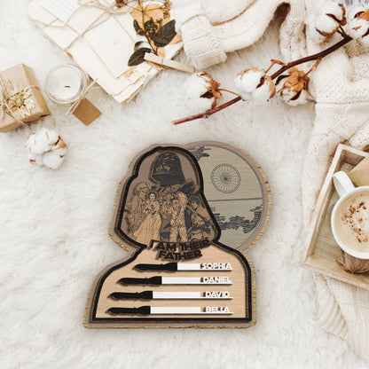 I Am Their Father - Personalized Father 2 Layered Wood Sign / Wood Plaque