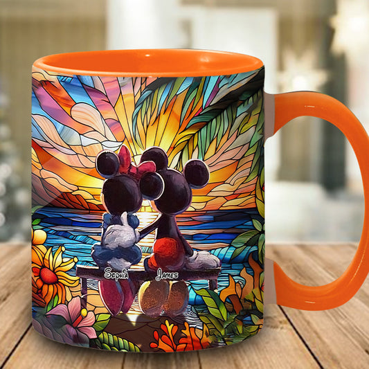 Romantic Sunset - Personalized Mouse Accent Mug