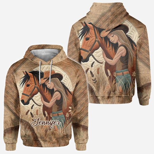 Horse Lovers - Personalized Horse All Over Shirt