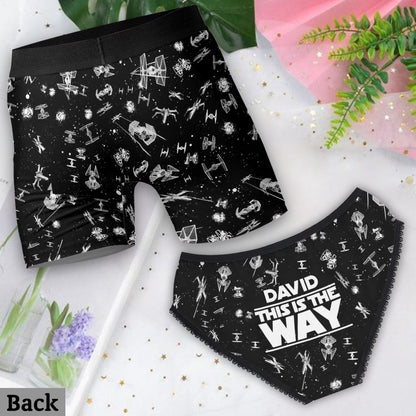 This Is The Way - Personalized The Force Lace Border Women Briefs And Men’s Boxer Briefs