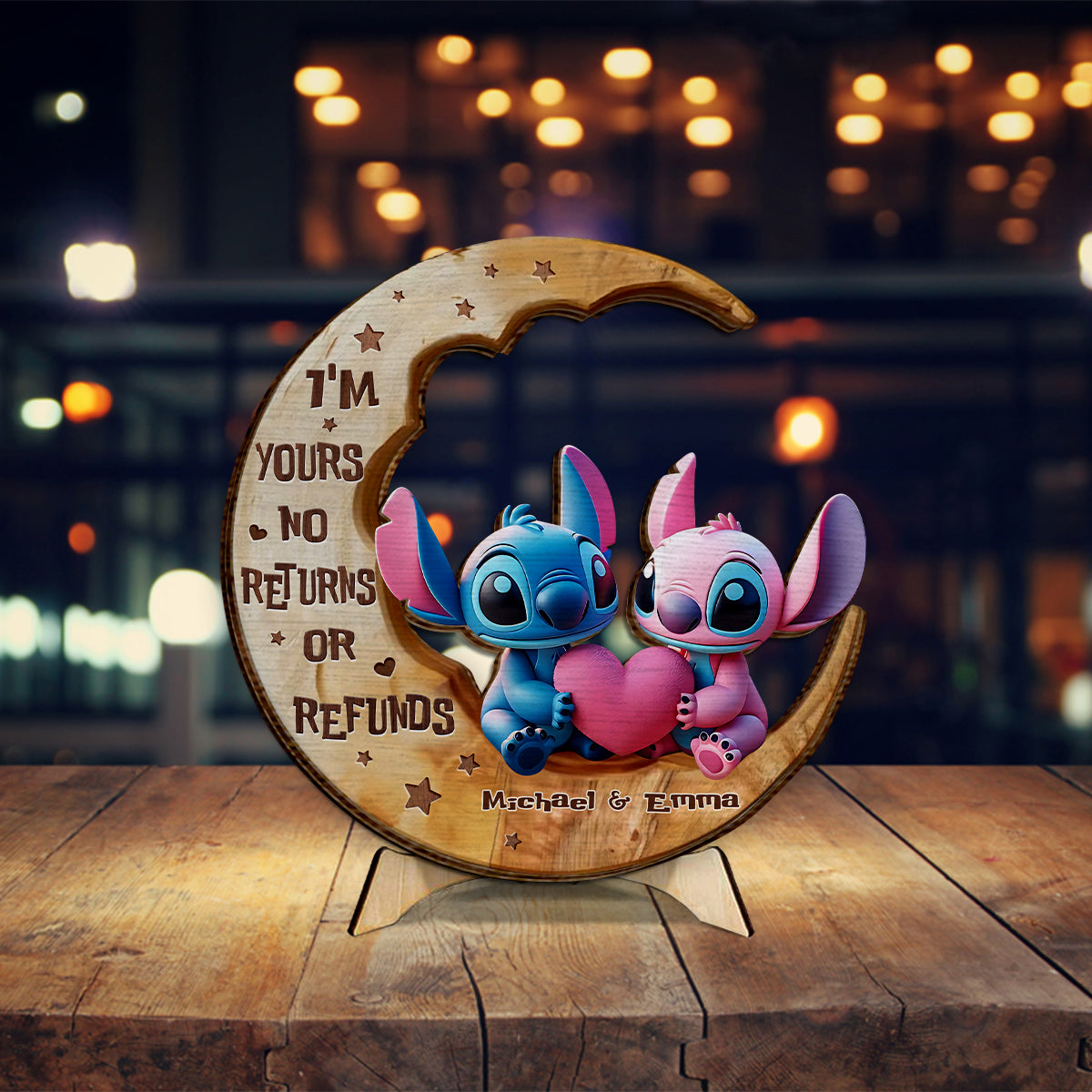 I'm Yours - Personalized Ohana 2 Layered Wood Sign / Wood Plaque